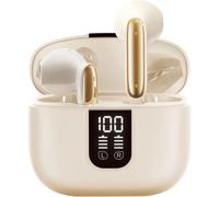 Wireless Bluetooth 5.4 In-Ear Earbuds, 6 Micron Noise Cancelling Enc Surround Sound 2025 Lightweight 35 Hours Playtime, Ip7 Waterproof, Led Display, Earbuds For Daily Use