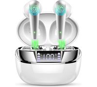 Wireless Bluetooth Headphones, Bluetooth 5.3 Earbuds With 4 Enc Noise Reduction, 47H Wireless Hifi Stereo Mic, Bluetooth Headset Sport Ip7 Waterproof, Bluetooth Headset Led/Usb-C Screen