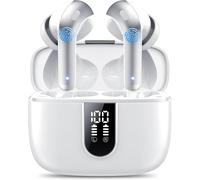Wireless Bluetooth Headphones, Bluetooth 5.3 Headphones, 50 Hours Touch Control, 4 Enc Call Noise Cancelling Mic, Deep Bass, Comfortable Fit, Ipx7 Waterproof Headphones