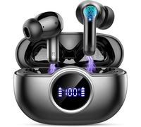 Wireless Bluetooth Headphones, Bluetooth 5.4 Earphones With Hifi Stereo Bass, 4 Enc Noise Cancelling Mic Wireless Earphone, 36 Hours Bluetooth Headset Led Screen, Ip7 Waterproof, Usb-C, Headset For