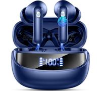 Wireless Bluetooth Headphones Bluetooth 5.4 Hifi Stereo In-Ear Headphones With 4 Enc Noise Cancelling Microphones, 50 Hours Playtime With Ip7 Waterproof, Led Display