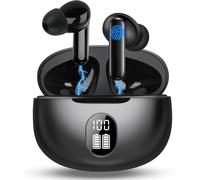 Wireless Bluetooth Headphones, In-Ear Bluetooth 5.3 Led Display Headphones Ipx7 Waterproof Wireless, 30 Hours Of Gaming, Noise Reduction Headphones Usb Quick Charge