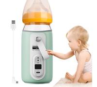 Wireless Bottle Warmer, USB Rechargeable Milk Heater, Portable Warmer with Adjustable Temperature, Feeding Tool, Bottle Heating Cover with Compact Design, Travel Warmers for Home Car Camping