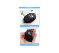 Wireless Camera Shutter Remote Control Selfie Clicker for Android & IOS Phones Selfie Accessory for Photos Videos Black