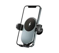 Wireless Car Charger - 15W Adjustable Mount, Fast Charging Phone Holder, Automotive Air Vent Supply, SUV Truck RV Travel Accessory Black Universal Smart Logic Power Induction Stand