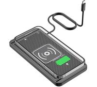 Wireless Car Charger 15w Wireless Charging Pad Non-Slip 4mm Rechargeable Mobile Phone Case Compatible With Iphone 15 14 13 12 11 Pro Samsung