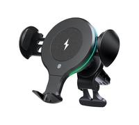 Wireless car charger, auto sensor car phone holder, 10W fast charging auto clamping holder, ventilated dashboard