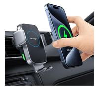 Wireless Car Charger Fast Car Charger Induction 15w With Air Outlet Clip For Iphone 13/12/11/X/8, Induction Car Phone Holder For Samsung Galaxy S21/S20/Note10/Note9