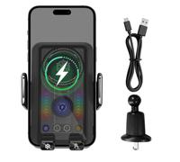 Wireless Car Charger - with TEC Fan Auto Clamping 360 Degree Rotation