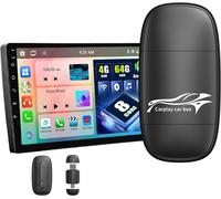 Wireless Carplay Adapter,2025 Upgrade Key Dongle Convert Wired to Wireless for iPhone,2.4 + 5.8GHz WiFi USB C/A,Wireless Control Plug & Play Carplay for Cars from 2017 & for Apple iPhone iOS 10+