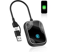 Wireless Carplay Adapter for iPhone,USB Carplay,CarPlay Key,Car Play,Plug and Play,Easy EZ Connect,with 6 Inch USB-A/C Extension Cable