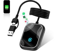 Wireless Carplay Adapter for iPhone, USB Carplay, CarPlay Key, Car Play, Plug and Play, Easy EZ Connect, with 23.6 Inch USB-A/C Extension Cable