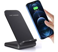 Wireless Charger 15w Fast Induction Charger Stand For Samsung Galaxy S25/S24 Ultra/S23 Fe/S22/S21/S20/S9,Iphone 16/15/14/13/12/11 Pro Max,Google Pixel 9/9 Pro/8