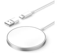 Wireless Charger for iPhone,15W Induction Charger for iPhone,Compatible with iPhone 16/15/15 Pro/15 Pro Max/14/13/12 and AirPods Series,Quick Charge USB-C for Qi Devices,Portable Secure