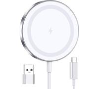 Wireless Charger For Iphone 16, Mag-Safe Magnetic Charger, Fast Induction Charger To Usb-C For Iphone 15/15 Pro/15 Pro Max/15 Plus/ 14/13/12 Series, Charging Station For Air-Pods 3 2 Pro