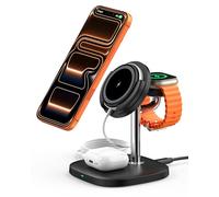 Wireless Charger for iPhone and Apple Watch, SwanScout 711M Chargeur magnétique pour iPhone Air/17/16/15/14/13/12 Series, pour Apple Watch Ultra/11/10/9/8/7/6/5/4/3/2/SE 2, pour AirPods(No Adapter)