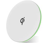 Wireless Charger For Mobile Phone 15w Qi Charger - Charging Station Compatible With Samsung And Iphone - Chargers Also Compatible With Airpods And Galaxy Buds - White