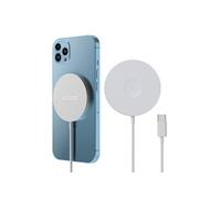 Accezz Wireless Charger USB-C - Chargeur MagSafe sans fil - 1 mètre - Blanc