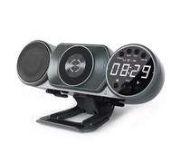 Wireless Charging Bluetooth Speaker FM Radio TF AUX USB Hands-Free Alarm Clock Decoration Ambient Li