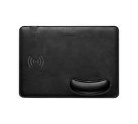 Wireless Charging Mouse Pad - 15W Cord Free Pad, Energy Mat for Office Desk, Charge with Wrist Cushion, Computer Accessory, Power Base for Laptop Workstation, Desktop Setup and Game Room Table