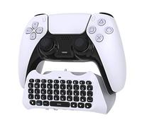 Wireless Clavier Compatible avec Manette PS5 - Clavier de Chat sans Fil Bluetooth, Clavier à 47 Touches - Haut-Parleur Intégré et Prise Audio pour Casque 3,5 mm Compatible avec Playstaion 5