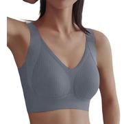 Wireless Comfort Bra for Women Seamless Full Support Without Underwire Plus Size Bras for Everyday and Sleeping, Pink, L(Darkgray,S)
