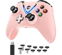 Wireless Controller with Paddles for Xbox One S/X,Xbox Series S/X,Windows PC,2.4G Wireless Adapter with 3.5mm Headphone Jack,Alps Joystick,Hall Effect Sensing Trigger