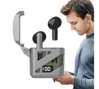 Wireless Ear Buds - Stéréo Ear Buds, Mechanical Style Ergonomic Wireless Earbuds | Touch Control Hifi Stereo Deep Bass Cordless Earbuds for Family Friends Colleagues