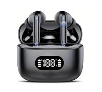Wireless Earphone 40dB Noise Cancelling Bluetooth 5.3 Headphone 6 Mic ENC with LED Display HD Call TWS Earbuds Transparency Mode