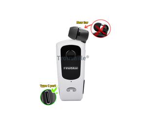Wireless Earphone Bluetooth Heaphones in Lotus with Wire Clip Headset Handsfree Retractable Earphones 2024 Upgrade