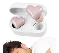 Wireless Earphones - Heart Shaped Stereo Sound, 8H Playtime Waterproof Earbuds, Noise Canceling Wireless Technology, LED Touch Control Interface, Top Performance Audio Gear, Women Girls Red 5.3 Versio