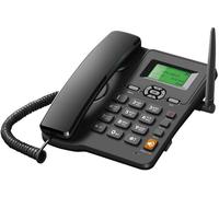 Wireless Fixed Telephone,Desktop Phone Holder GSM 850/900/1800/1900mhz Dual SIM Card 2g Fixed Wireless Phone with Radio Alarm Clock Antenna Funtion for House Home Office Company