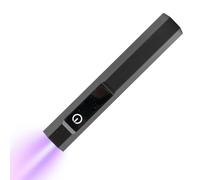 Wireless Flash Lamp, Nail Lamp, 11.5x2x2cm/4.53x0.79x0.79 Inches Led Display, Timing Modes, Portable Manicure Tool, for Beginners, Hand Beauty Care Aluminum Alloy