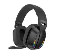 Wireless Gaming Headset 60H Playtime RGB Light Effect(Black)