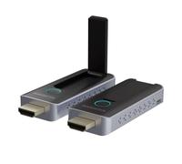 Wireless HDMI Extender Marmitek Stream S2 Pro - Présentation sans Application - 1080p/60Hz, AirPlay & Miracast, Jusqu’à 20 émetteurs - Plug & Play en Salle de réunion - Émetteur HDMI sans Fil