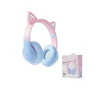 Wireless Headphone Flash Light Cute Cat Ears with Mic Control LED Kid Girl Stereo Music Helmet Phone Bluetooth Headset Gift