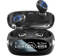 Wireless Headphones, Bluetooth 5.3 With Powerful Bass, Wireless Headphones, Ipx7 Waterproof, Usb-C Button, Hifi Sound Control, Cvc8.0, One-Step Pairing, Led Display Headset