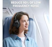 Wireless Headphones - Écouteurs Bluetooth Intra - Auriculaires À Réduction De Bruit Avec Temps De Lecture 60H,Stéréo Haute Fidélité Deep Bass Et Coussinets D'Oreille Confortables Pour Les Voyages