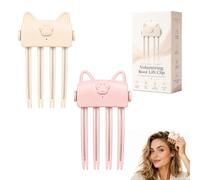 Wireless Heated Volumizing Root Lift Clip Cordless Hair Tool for Fine Flat | Rechargeable Bangs Portable Travel Styling Root Comb Quick Heat Setting Fluffy Bangs Crown Volume(Mix2)