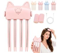 Wireless Heated Volumizing Root Lift Clip, Electric Volumizing Hair Clips for Bangs Styling, Root Lifter Comb with 2 Heat Settings, Fine Flat Hair Styling, Quick Volume Touch-Ups (D-1PC)