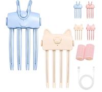 Wireless Heated Volumizing Root Lift Clip, Electric Volumizing Hair Clips for Bangs Styling, Root Lifter Comb with 2 Heat Settings, Fine Flat Hair Styling, Quick Volume Touch-Ups (E-2PCS)