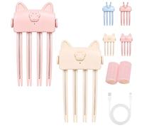 Wireless Heated Volumizing Root Lift Clip, Electric Volumizing Hair Clips for Bangs Styling, Root Lifter Comb with 2 Heat Settings, Fine Flat Hair Styling, Quick Volume Touch-Ups (A-2PCS)