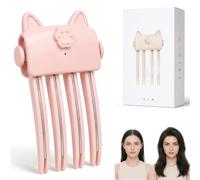 Wireless Heated Volumizing Root Lift Clip (Pink) | Fast heating, 3 temp modes & 3-min auto-off. Constant heat protects hair, saving precious time for busy commuters