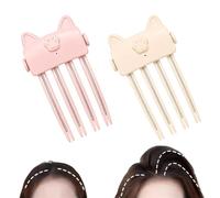 Wireless Heated Volumizing Root Lift Clip - Tool Crown Fluffy Lifting Styler Booster Roots Lifter Comb with 2 Heat Settings Flat Fine Cordless Styling Travel (2Pcs)