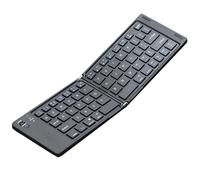 Wireless Keyboard Foldable, Rechargeable Folding Typing Device, Low Noise