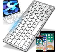 Wireless Keyboard,Natural Typing,2.4 GHz Connection,Wireless Keyboard,Mini QWERTY Keyboard,Compact,Ultra Slim,Lightweight,Quiet