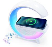 Wireless Led Night Light Speaker With 10W Wireless Charging And 6 Rgb Lighting Modes, G-Shape Bluetooth Speaker, Atmosphere Night Light, Wireless Phone Charger Tx-264