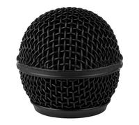 Wireless Microphone Grille Microphone Accessories Metal Microphone Grille Head for Shure SM58,SM58S,SM58LC & More Black
