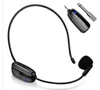 Wireless Microphone,Microphone Sans Fil 2.4G,Transmission Sans Fil De 50 M,Compatible Avec 3,5 Mm Et 6,35 Mm,Pour Guide Touristique/Enseignement/Promotion/Discours