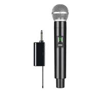 Wireless Microphone Professional UHF Recording Karaoke Handheld 1 Channel Lithium Battery for Stage Church Party School